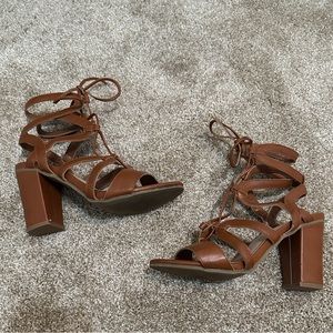 Brown Tie-up Sandals
